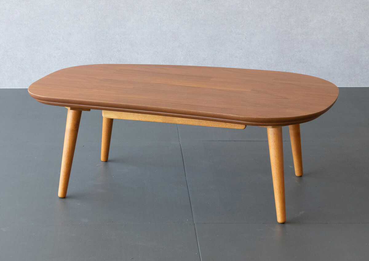 テーブル ローテーブル コーヒーテーブル 幅105cm 楕円形テーブル おしゃれ 2人用 ワークテーブル ロータイプ 長方形 1人暮らし リビング 子供部屋 一人暮らし｜VELLE
