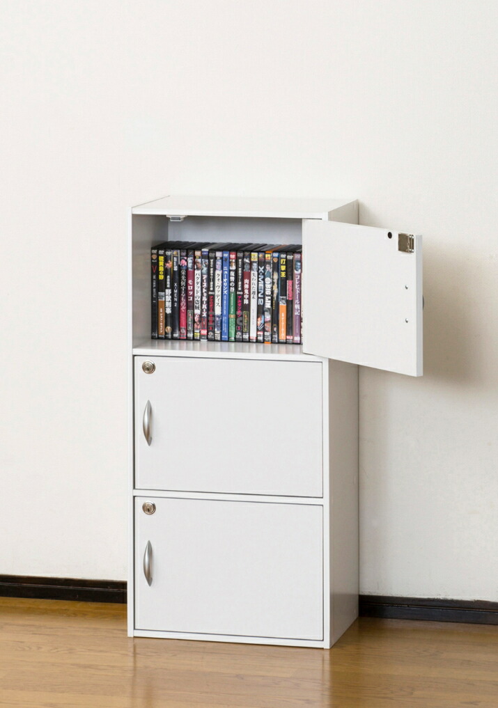 扉付き　戸棚　収納ボックス　本棚　キャビネット 楽天市場】可動棚がついた 扉付き キューブボックスα 改 正方形