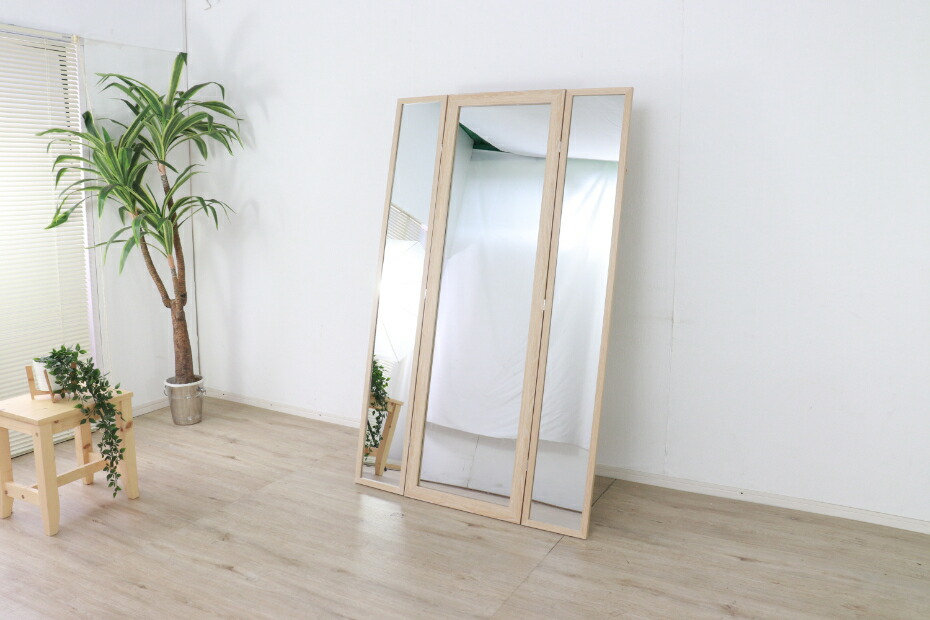 スタンドミラー 姿見鏡 全身鏡 アーチ形 大型160cmx50cm ブラック
