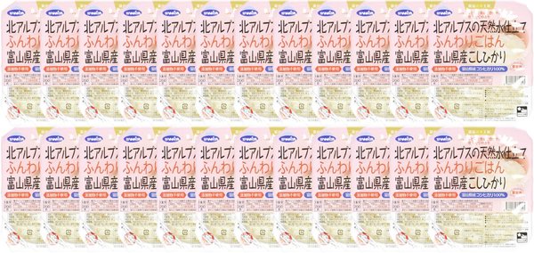 ウーケ ふんわりごはん 富山県産コシヒカリ (200g×3P)×8個