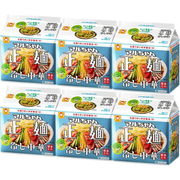マルちゃん マルちゃん正麺 冷し中華 5食パック 118g×5袋×6個