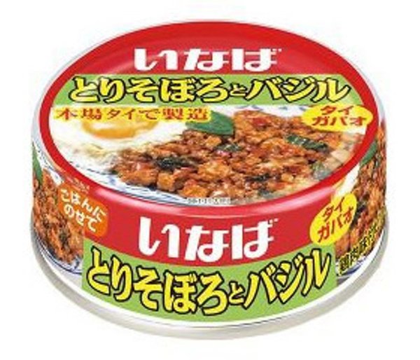 いなば食品 いなば とりそぼろとバジル 75g×24個