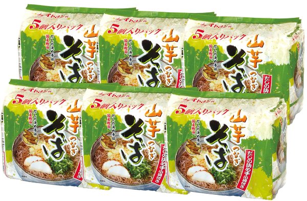 イトメン 山芋そば 89g 5食パック×6個