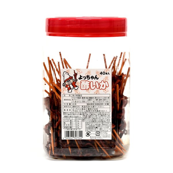 楽天市場】よっちゃん食品 よっちゃん 酢いか 40本×8ポット : みぞた