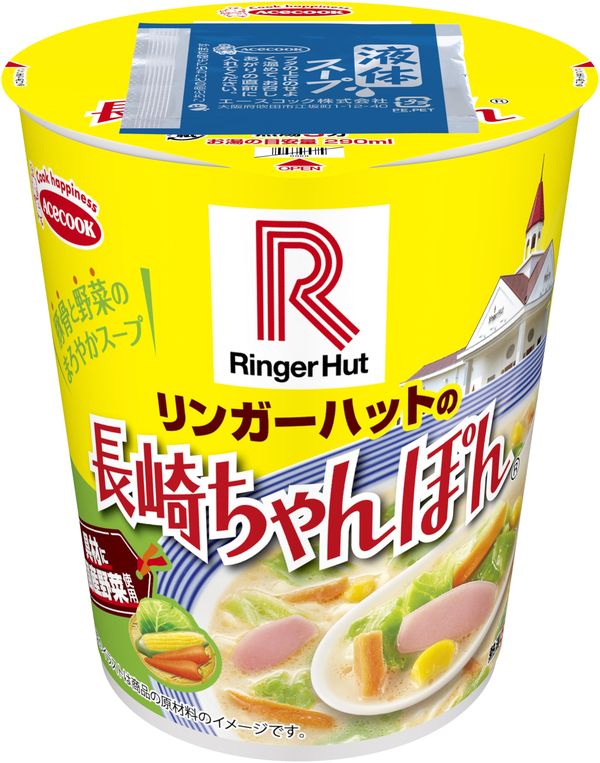 エースコック タテ型 リンガーハットの長崎ちゃんぽん 57g ×12個