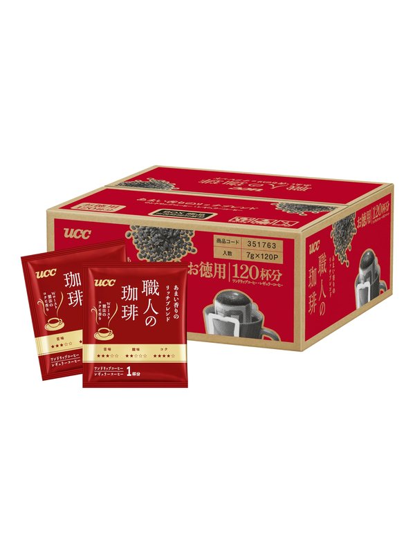 職人の珈琲 UCC ドリップコーヒー あまい香りのリッチブレンド 120杯