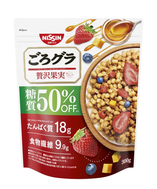 ごろグラ 日清シスコ 糖質50%オフ 贅沢果実 300gx6袋