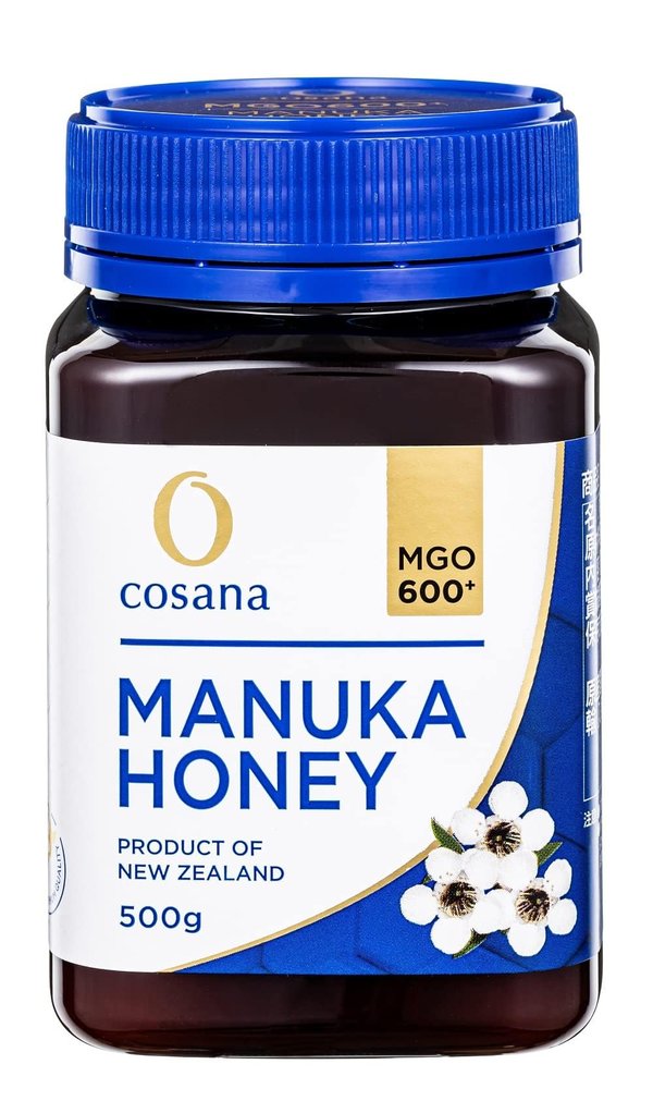 Cosana コサナ マヌカハニー MGO600+ 500g 正規品 ニュージーランド産 非加熱 無添加 はちみつ 蜂蜜 BRCGS AA+認証工場製造