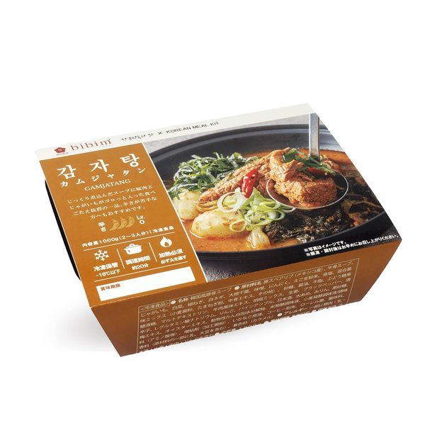 [冷凍] bibim\' カムジャタン 1kg (1個) 韓国食品 冷凍食品 韓国料理 ミールキット お取り寄せグルメ 簡単調理 一人暮らし 韓国好き 電子レンジ