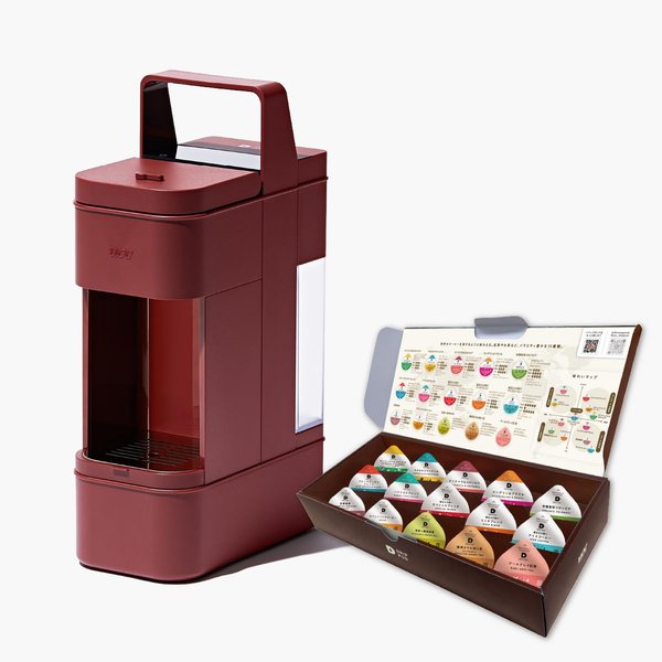 UCC ドリップポッド カプセル式コーヒーメーカー DRIP POD YOUBI ラッカーレッド + テイスティングキット15P コーヒーメーカー ギフト中元歳暮母の日父の日アイスコーヒー対応静音レギュラーコーヒー対応緑茶紅茶ほうじ茶