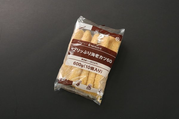 [冷凍] ヤヨイサンフーズ プリッぷり海老カツ60 600gx3