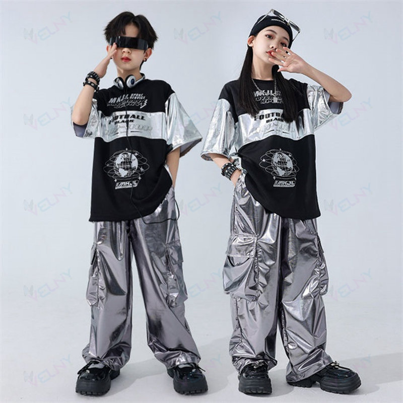 2点セット ダンス衣装 ヒップホップ ステージ衣装 Tシャツ+パンツ キッズ ダンス衣装 女の子 男の子 セットアップ ジャズダン ダンス HIPHOP jazz ファッション カッコイイ 中国風 演出服 舞台服 団体服 練習着 ポッピング コスプレ 応援団 舞台用 演出