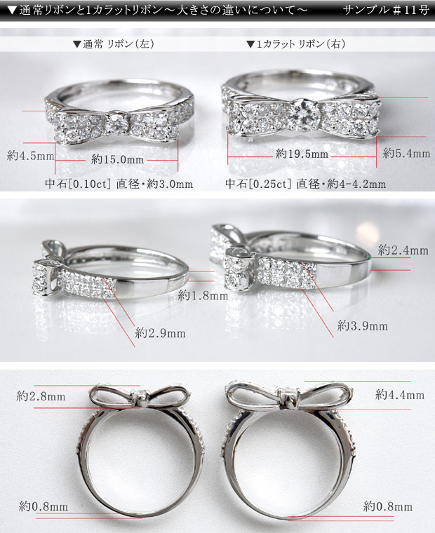 【楽天市場】リボンリング 幸せリボンのダイヤモンドリング 1.0ct K18 ゴールド ダイヤ リング 指輪 モチーフ リボン 18k 18金