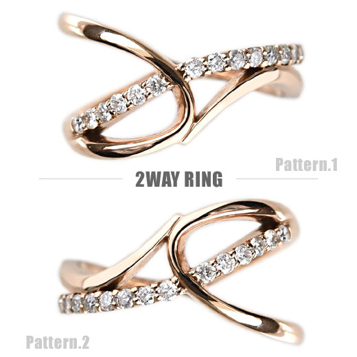【楽天市場】エタニティリング ダイヤモンド K18 Charme 2WAY 指輪 リング 18k 18金 ゴールド ファッション ジュエリー