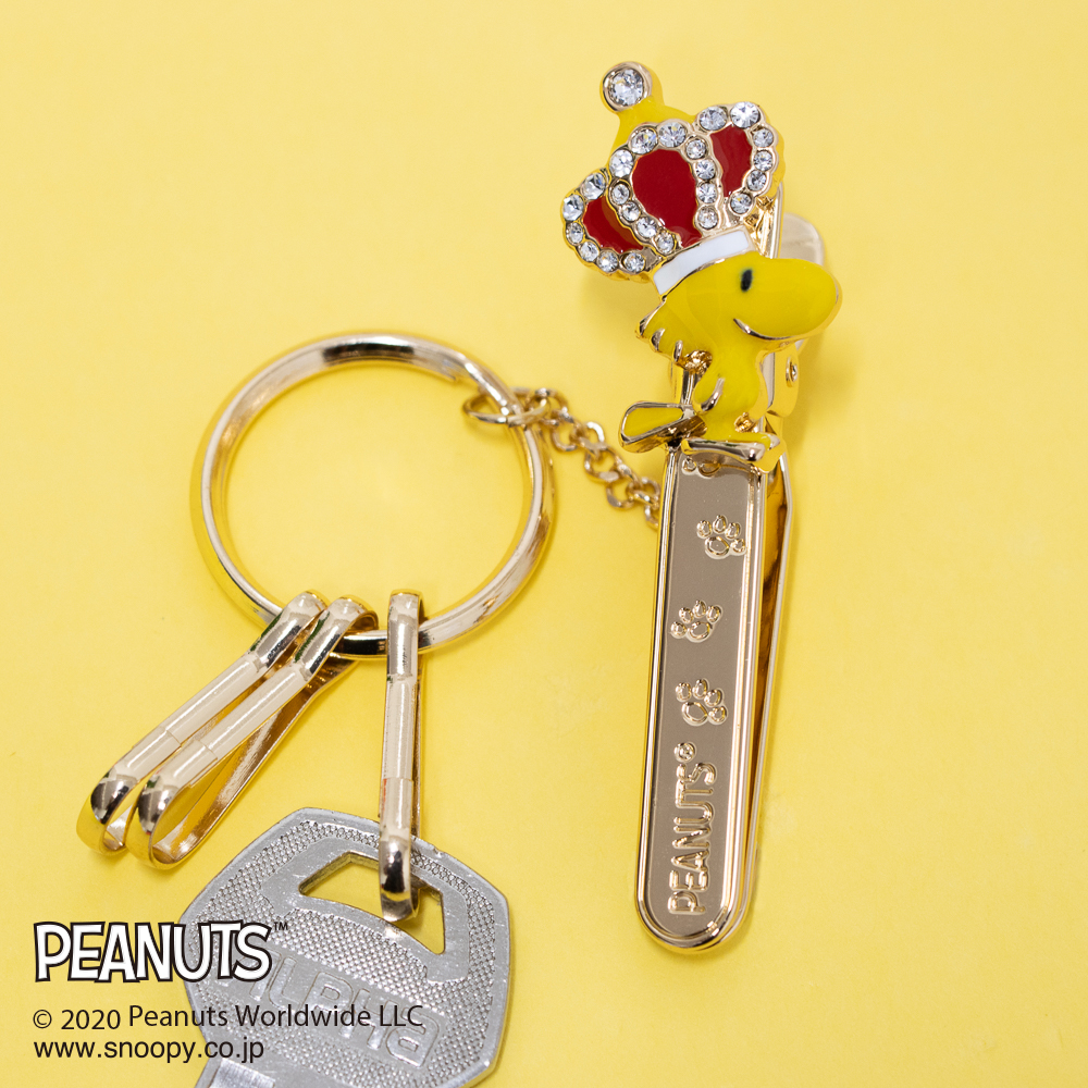 楽天市場】スヌーピー バッグキークリップ ウッドストック 王冠
