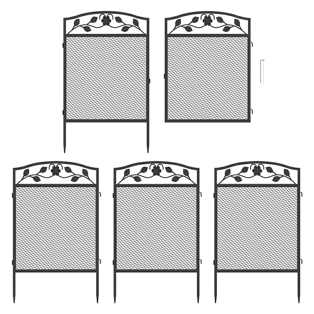 楽天市場】bingopaw ガーデンフェンス 5枚セット アイアン フェンス