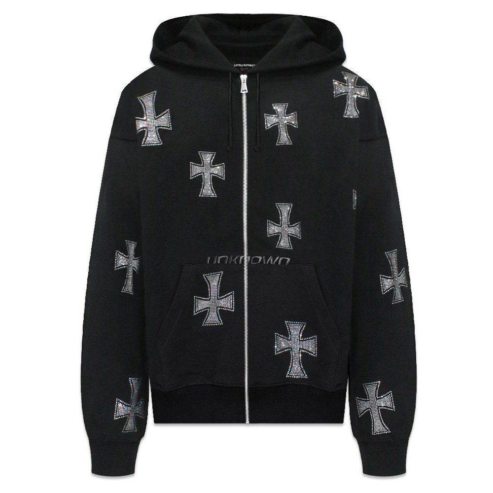 楽天市場】UNKNOWN LONDON / Dagger Stud Zip Hoodie : VENTURER