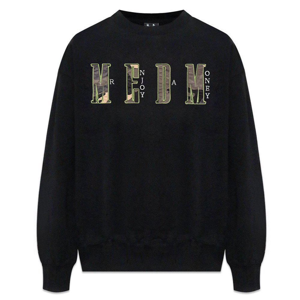 MR.ENJOY DA MONEY (M.E.D.M) / MEDM Embroidery Camo Logo Sweatshirt|VENTURER