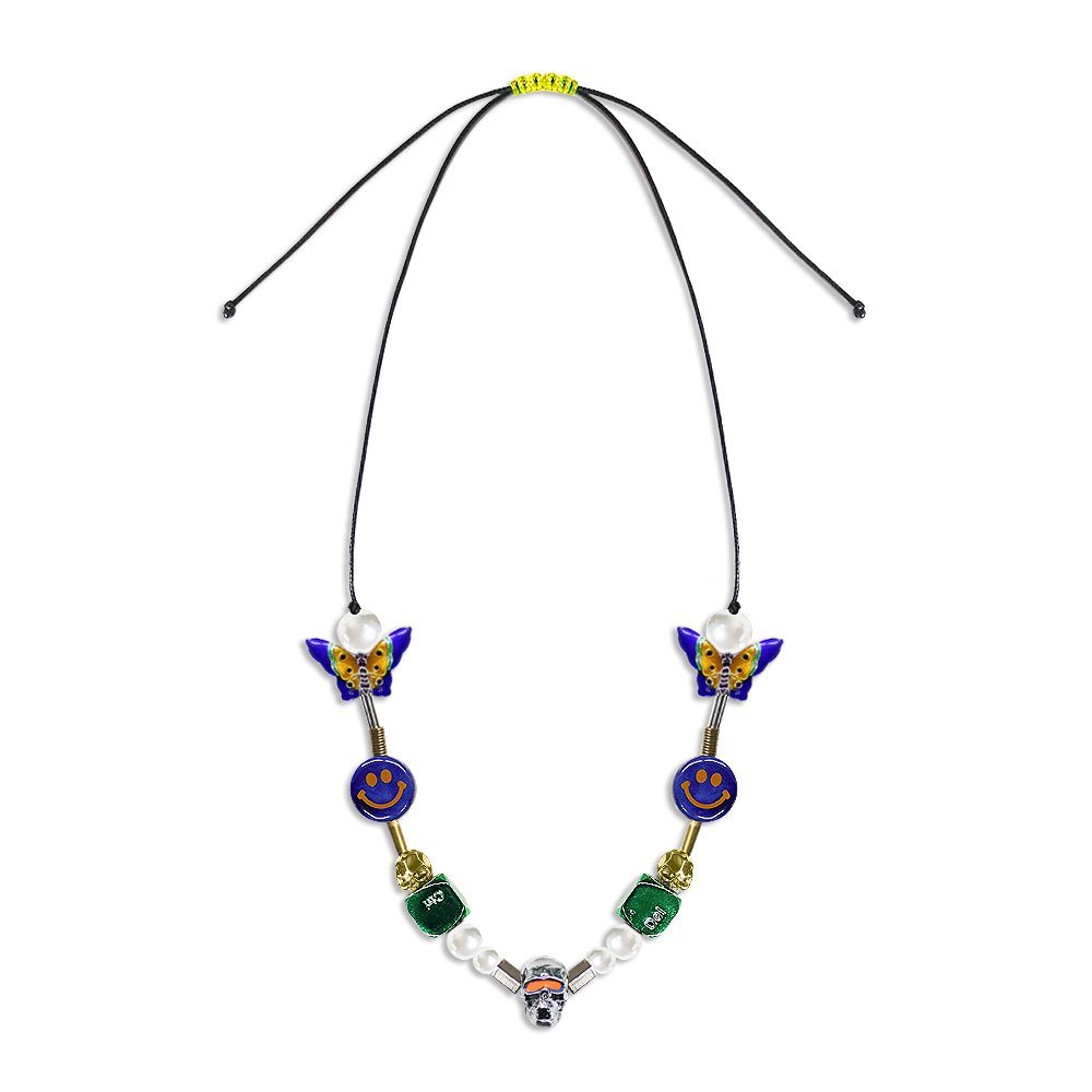 SALUTE (*EVAE+MOB) / EVAE Smiley Pearl Necklace