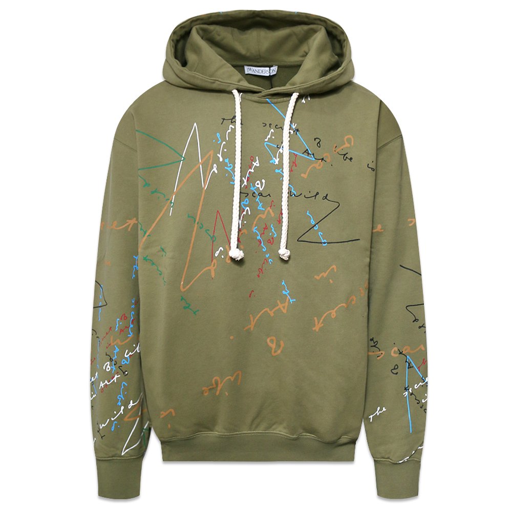 JW ANDERSON / OW Quote Graffiti Hoodie