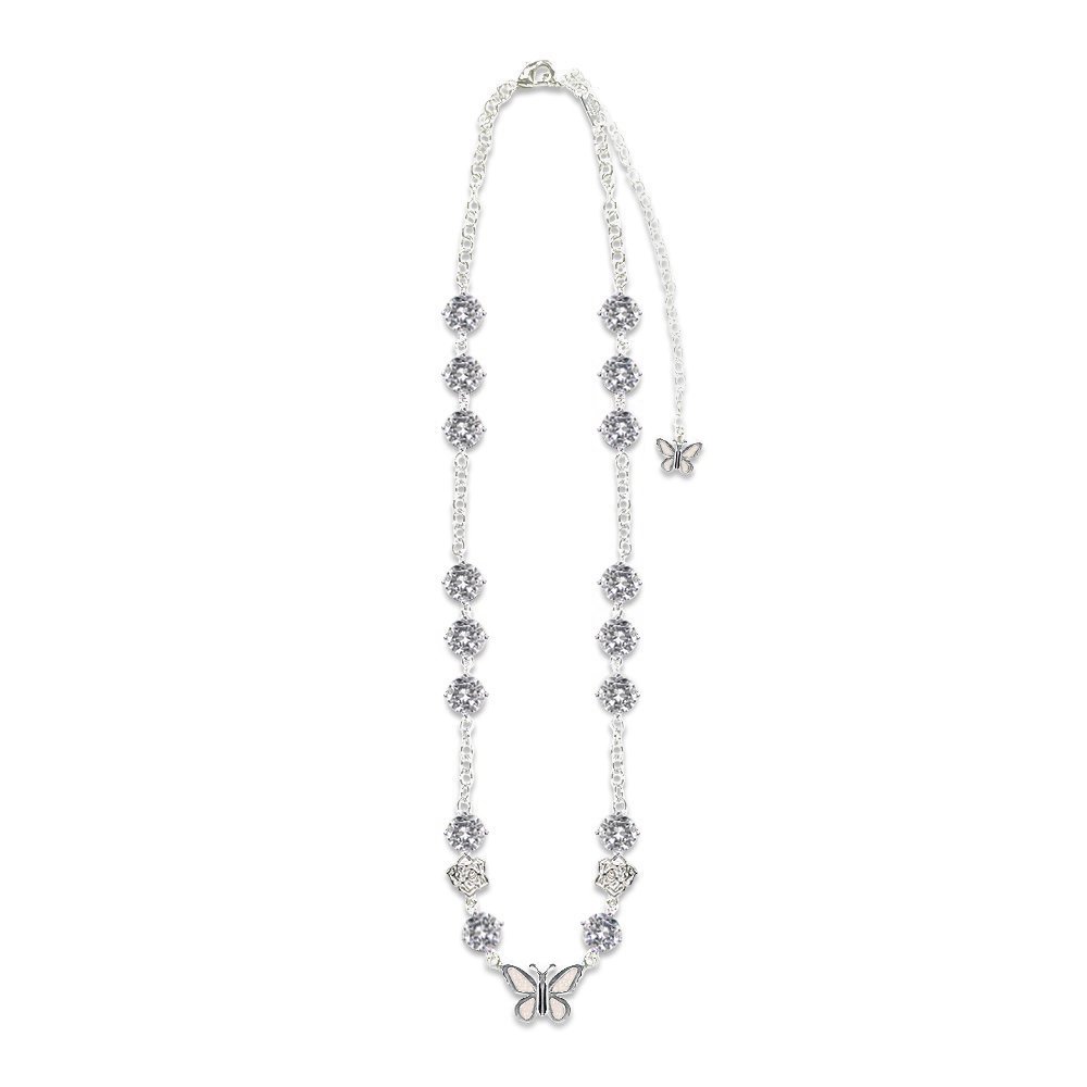 STUGAZI / Crystal Butterfly Angel Necklace