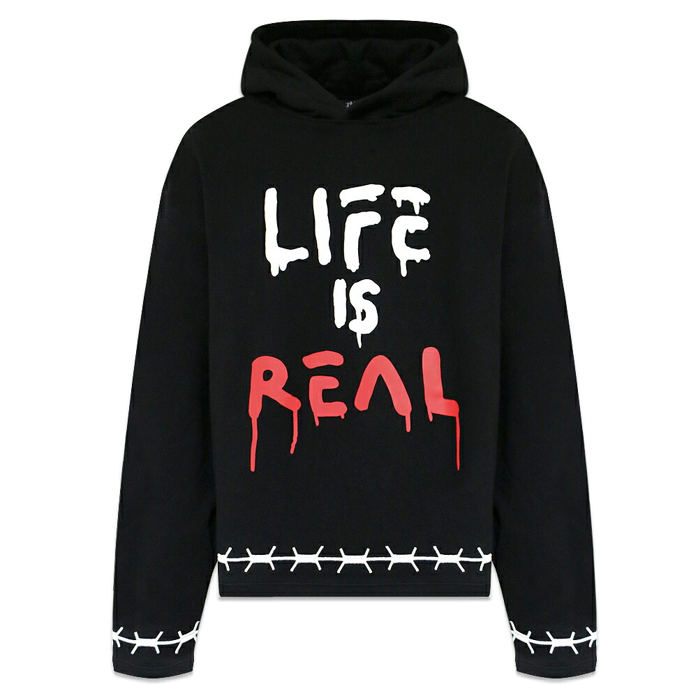 DMC KAL × REALBUY / Realbuy Skull Print Hoodie BLACK