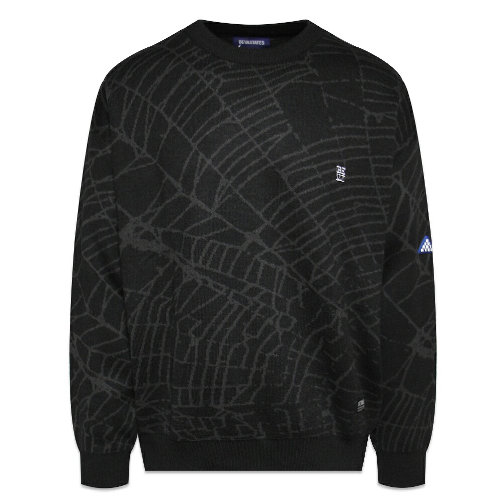 DEVA STATES / Web Jacquard Knit Sweater