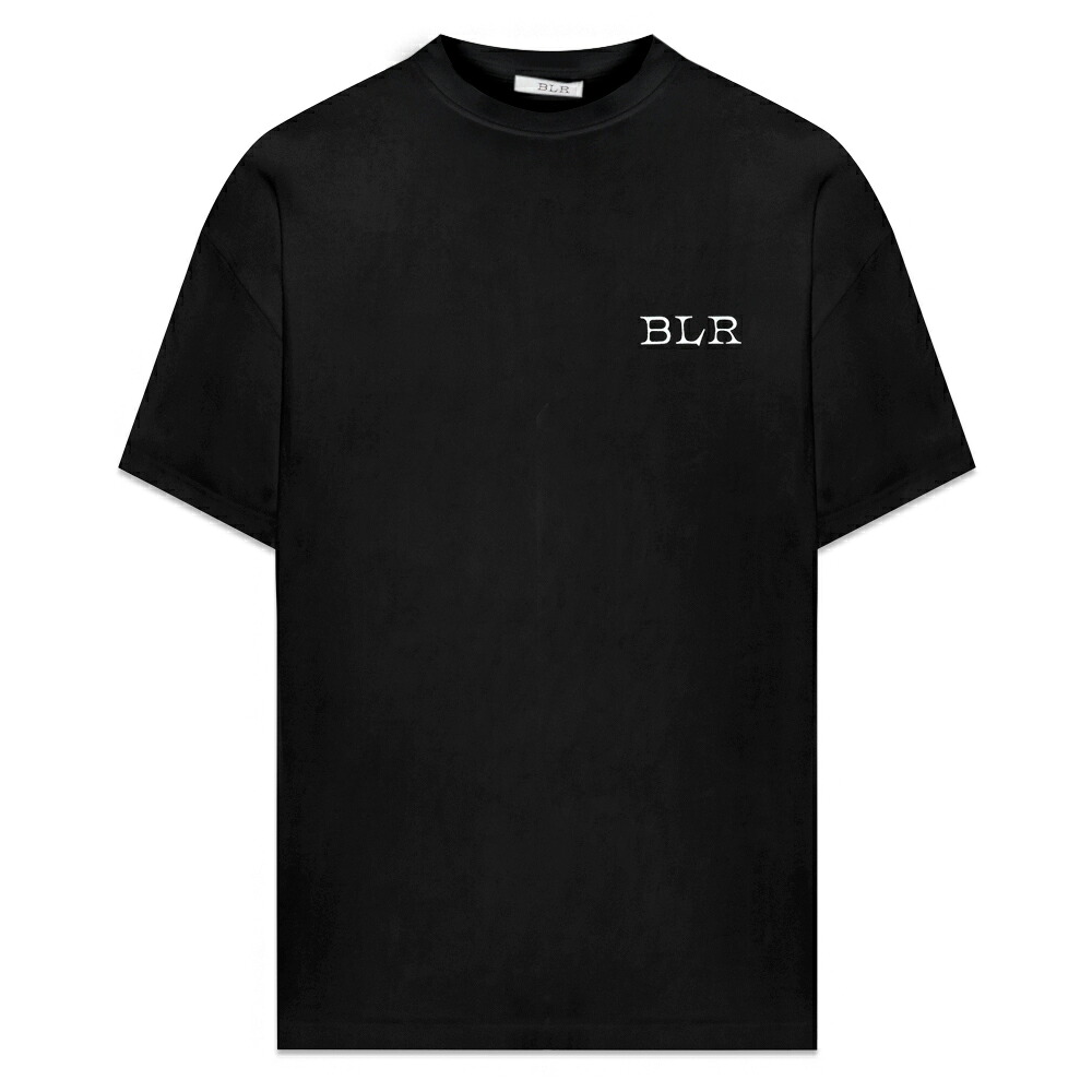 BLR BLUER / Spin Logo Printed T-Shirt