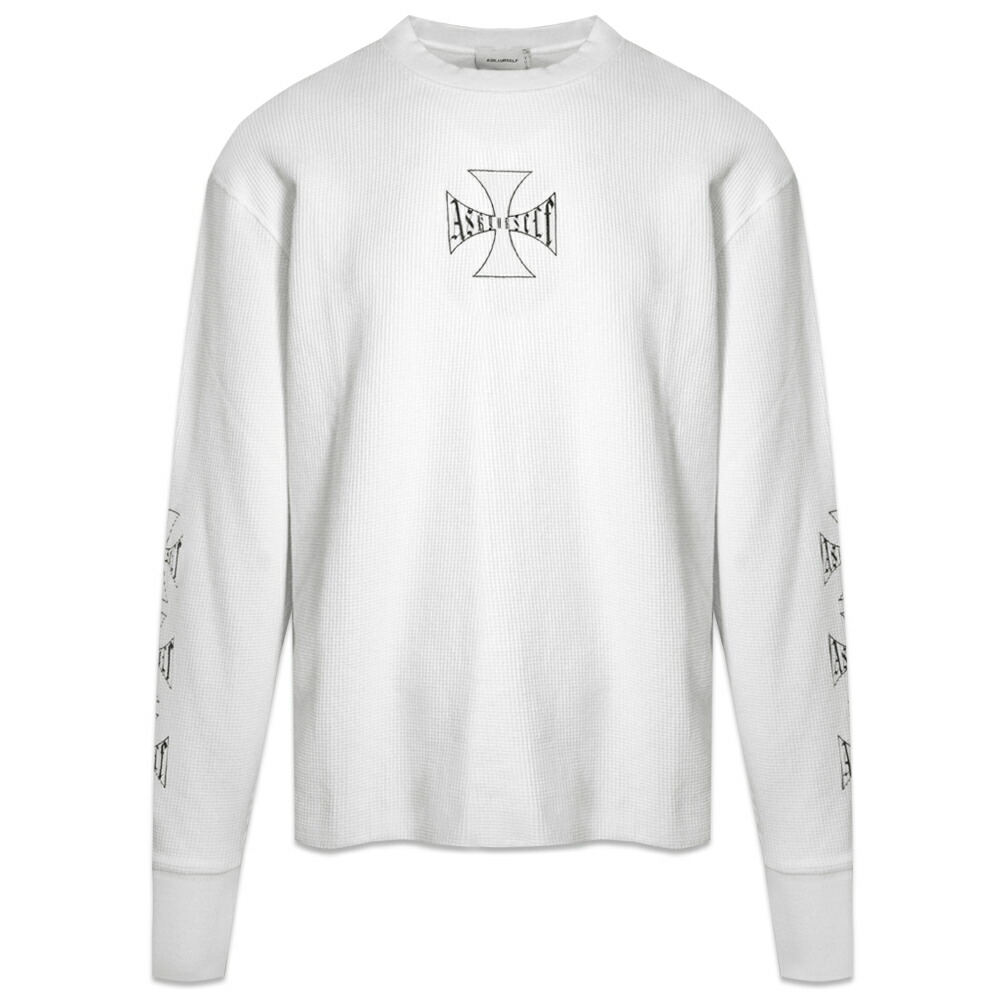 ASKYURSELF アスクユアセルフ CROSS LOGO VINTAGE LS ロンT ASKYURSELF]CROSS LOGO VINTAGE T/BLACK(V17010103-033-P02) – R&Co.