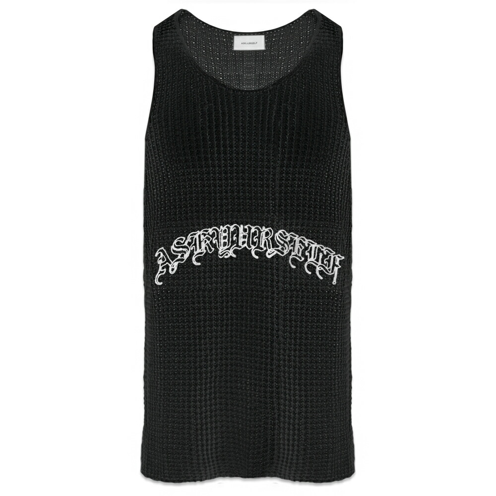 ASKYURSELF / Goth Knit Crochet Tank
