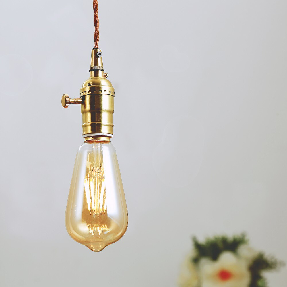 楽天市場】ペンダントライト E26 ソケットのみ ランプ 裸電球 電球