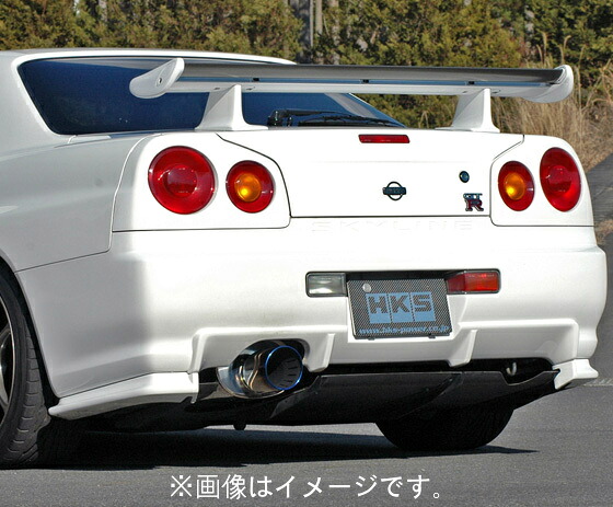 【自動車関連業者直送限定】 HKS スーパーターボ マフラー NISSAN ニッサン スカイライン GT-R BNR34 RB26DETT (31029-AN003)｜ＶＥＮＵＳ