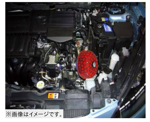 【個人宅発送可能】【受注生産品】HKS レーシングサクション Φ150-60 Red MAZDA マツダ デミオ DE5FS ZY-VE 07/07 -14/08 (70020-AZ109)