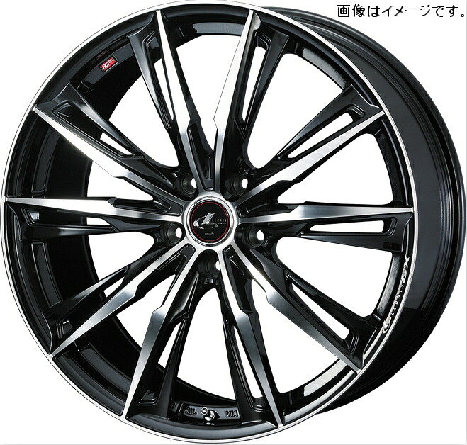 【個人宅発送可能】 Weds ウェッズ 16×6.5J +52 5穴 PCD114.3 PBMC ホイール 1本 LEONIS GX レオニス ジーエックス (39347)