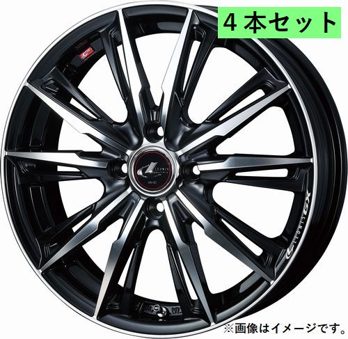 Weds ウェッズ 14&times;4.5J +45 4穴 PCD100 PBMC ホイール 4本 LEONIS GX レオニス ジーエックス (39327)｜ＶＥＮＵＳ 42,557円