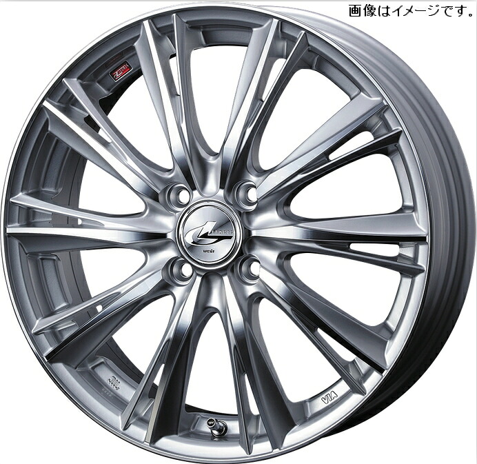 【個人宅発送可能】 Weds ウェッズ 15×4.5J +45 4穴 PCD100 HSMC ホイール 1本 LEONIS WX レオニス ダブルエックス (33859)