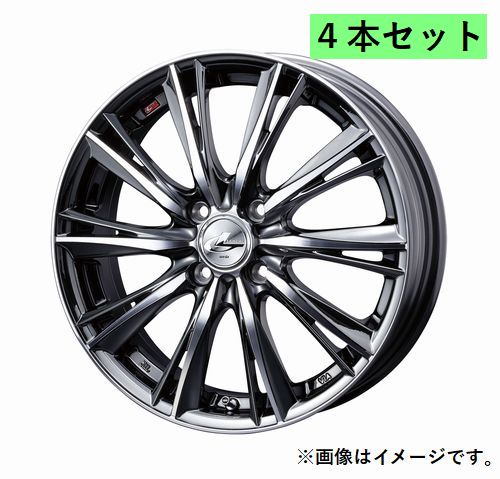 Weds ウェッズ 14&times;4.5J +45 4穴 PCD100 BMCMC ホイール 4本 LEONIS WX レオニス ダブルエックス (33856)｜ＶＥＮＵＳ