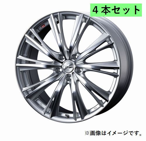Weds ウェッズ 18&times;7.0J +47 5穴 PCD100 HSMC ホイール 4本 LEONIS WX レオニス ダブルエックス (33895)｜ＶＥＮＵＳ