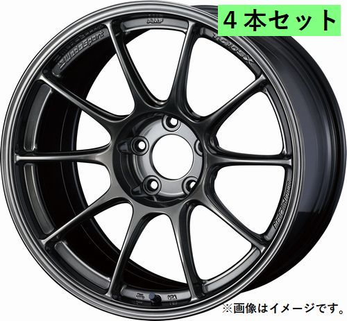 【個人宅発送可能】 Weds ウェッズ 17×7.5J +38 4穴 PCD100 EJ-TITAN ホイール 4本 WEDS SPORT TC-105X ウエッズスポーツ ティーシーイチゼロゴエックス (73668)