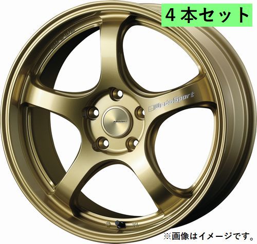 【個人宅発送可能】Weds ウェッズ 18×7.5J +45 5穴 PCD114.3 GOLD ホイール 4本セット WEDSSPORT RN05M ウエッズスポーツ アールエヌゼロゴーエム (72823)|VENUS