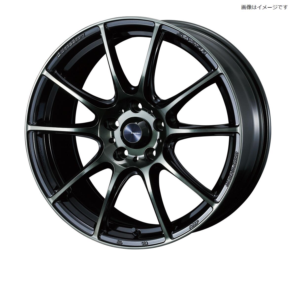 【個人宅発送可能】 Weds ウェッズ 18&times;7.5J +45 5穴 PCD100 WBC ホイール 1本 WEDS SPORT SA25R ウエッズスポーツ エスエーニーゴーアール (73730)｜ＶＥＮＵＳ