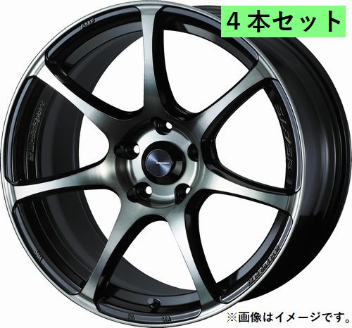 【個人宅発送可能】Weds ウェッズ 18×8.0J +42 5穴 Rim Edge 6.57mm PCD114.3 F WBC ホイール 4本セット Weds Sport SA-75R ウェッズスポーツ エスエーナナゴーアール (73987)