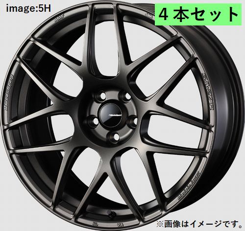 【個人宅発送可能】Weds ウェッズ 18X8.0J +42 5穴 PCD114.3 EJ-BRO M14 ホイール 4本セット WEDS SPORT SA27R ウェッズ スポーツ エスエーニーナナアール (74194)