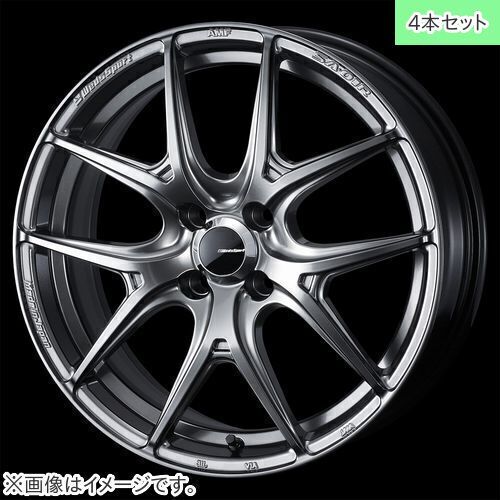 【個人宅発送可能】ウェッズ Weds 16X5.0J +45 4H 100 PSB ホイール 4本セット WEDS SPORT SA-01R (74666)