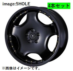 【個人宅発送可能】 ウェッズ Weds 20X8.0J +42 5穴 PCD114.3 BLK/G ホイール 4本セット NOVARIS ASSETE D1 ノヴァリス・アセット ディーワン (41847)