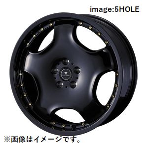 【個人宅発送可能】 ウェッズ Weds 20X8.0J +42 5穴 PCD114.3 BLK/G ホイール 1本 NOVARIS ASSETE D1 ノヴァリス・アセット ディーワン (41847)