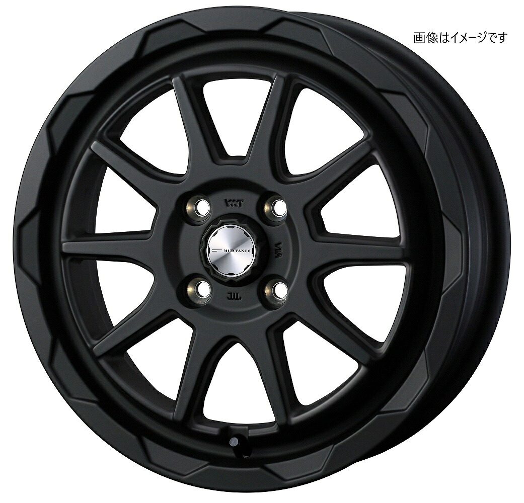 【個人宅発送可能】ウェッズ Weds 16X6.0J +40 4穴 PCD100 FMBK ホイール 1本 WEDS ADVENTURE MUD VANCE 06 マッドヴァンス ゼロシックス (40205)|VENUS