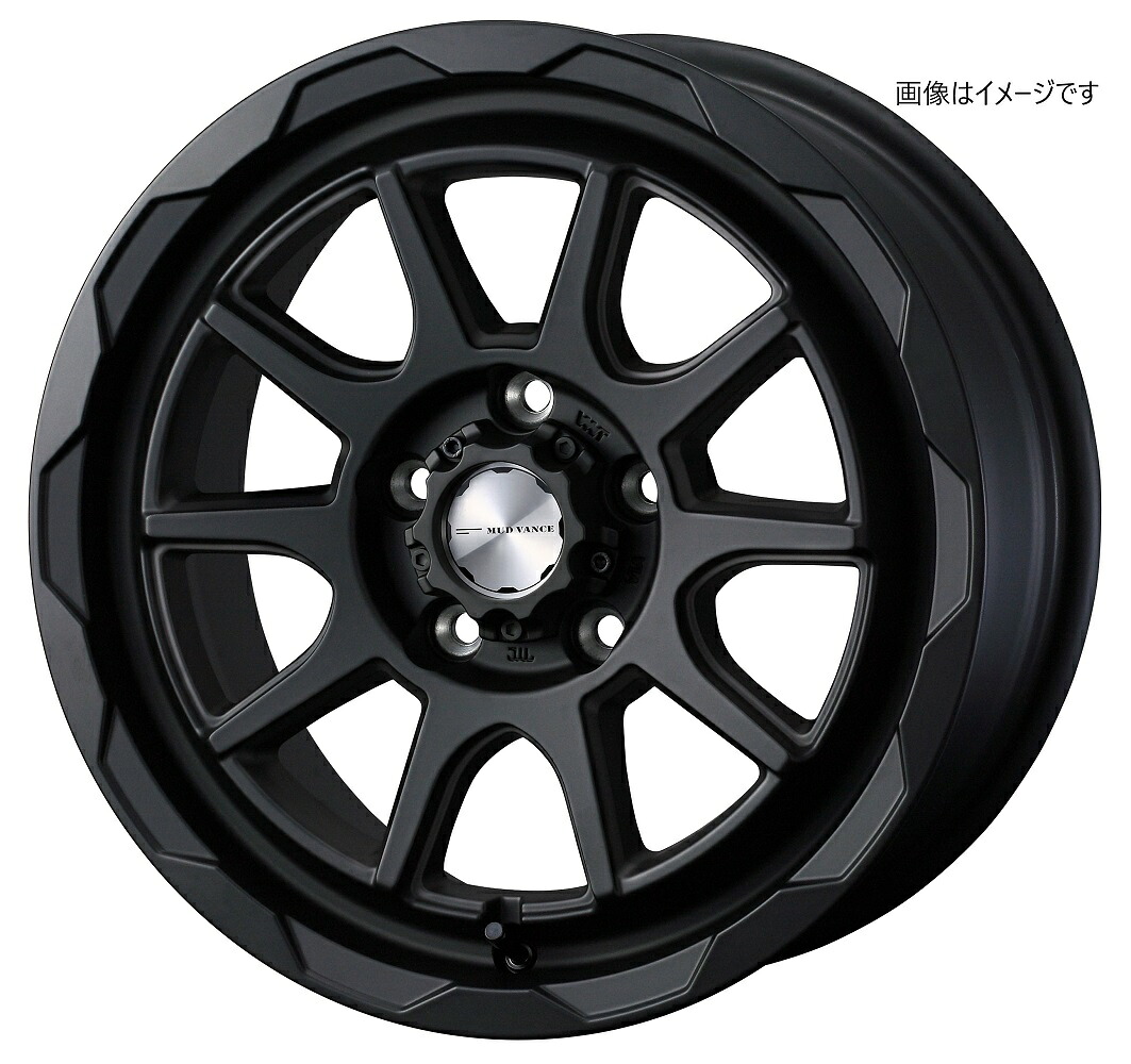 【個人宅発送可能】ウェッズ Weds 16X6.0J +40 5穴 PCD100 FMBK ホイール 4本セット MUD VANCE 06 マッドヴァンス ゼロシックス (41057)