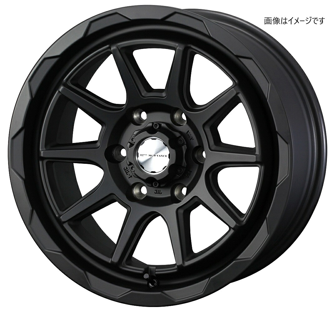 【個人宅発送可能】ウェッズ Weds 16X6.5J +38 6穴 PCD139.7 FMBK ホイール 1本 MUD VANCE 06 マッドヴァンス ゼロシックス (40206)