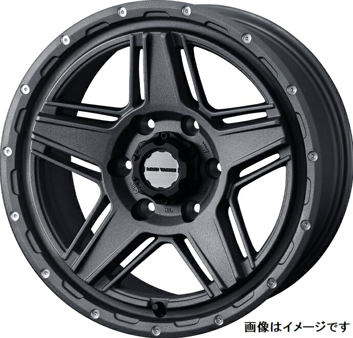 【個人宅発送可能】ウェッズ Weds 18X8.0J +20 6穴 PCD139.7 GRY ホイール 1本 MUD VANCE 07 マッドヴァンス ゼロセブン (40551)|VENUS